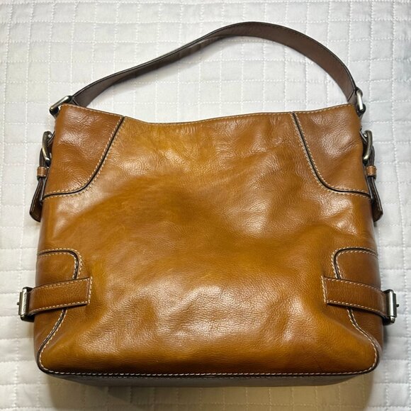 MICHAEL Michael Kors Brookville Caramel Leather Slouchy Hobo Shoulder Bag 2008 - Picture 7 of 15